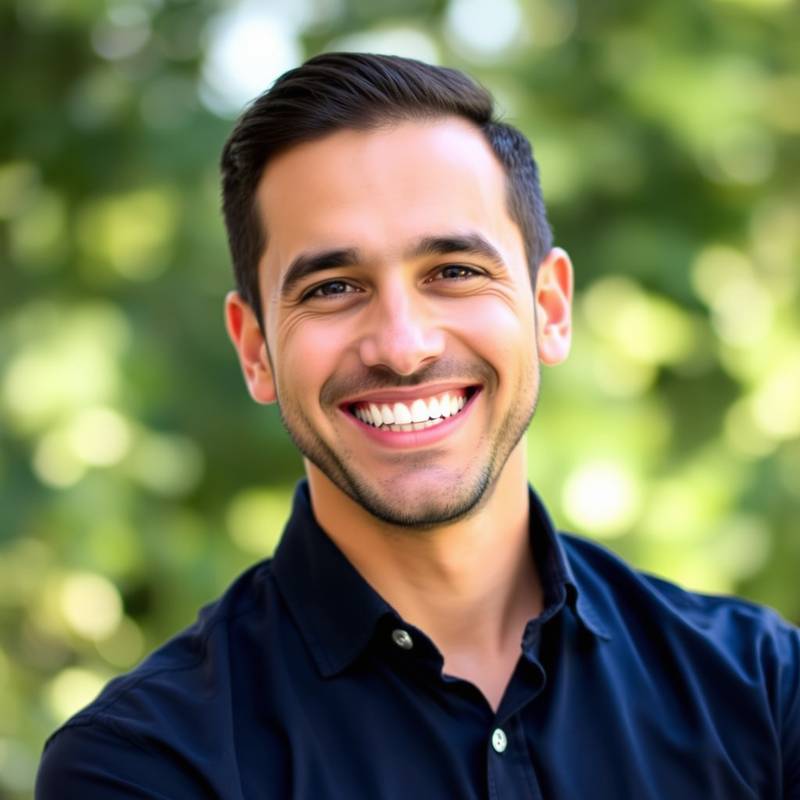 Retrato de Diego Fernández, Especialista en Marketing Digital de Élite Visual, sonriendo con entusiasmo.