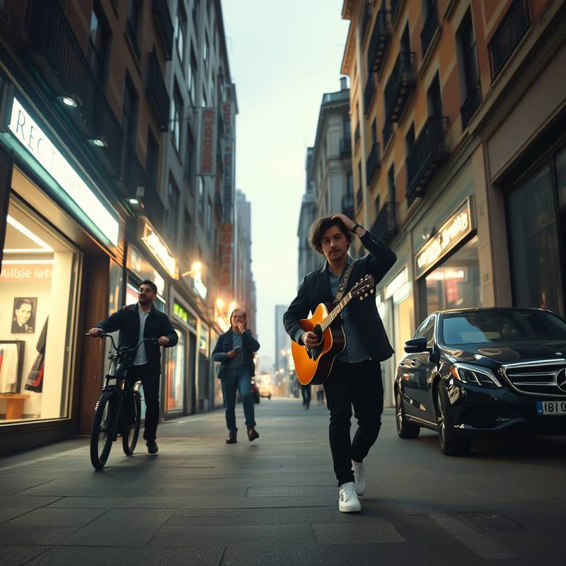 Video musical para el artista emergente 'Leo Vega', con una estética urbana y moderna, grabado en diversas locaciones de Madrid.